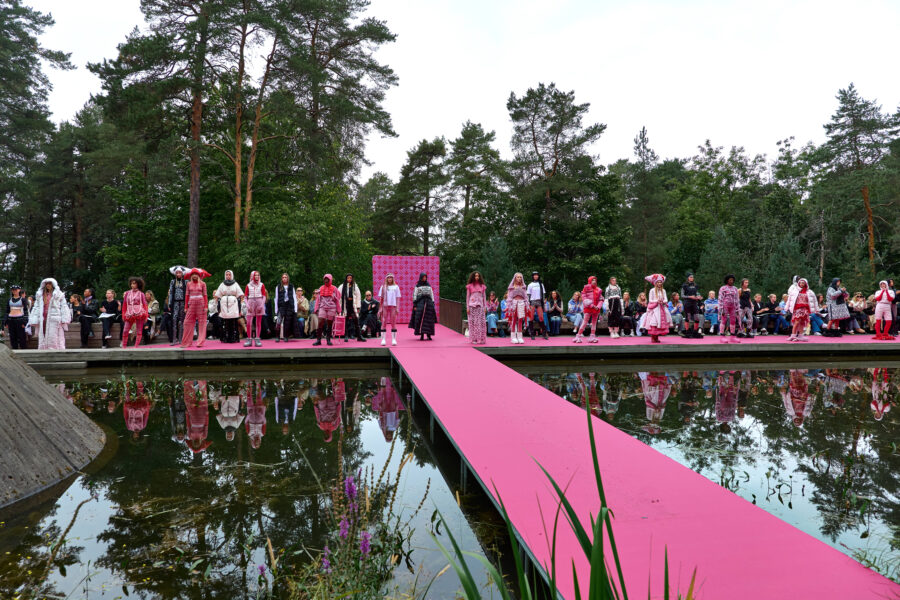 Kari Traa farget Ekebergparken rosa
